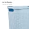 Mind Reader 40L Slim Plastic Wicker Laundry Hamper